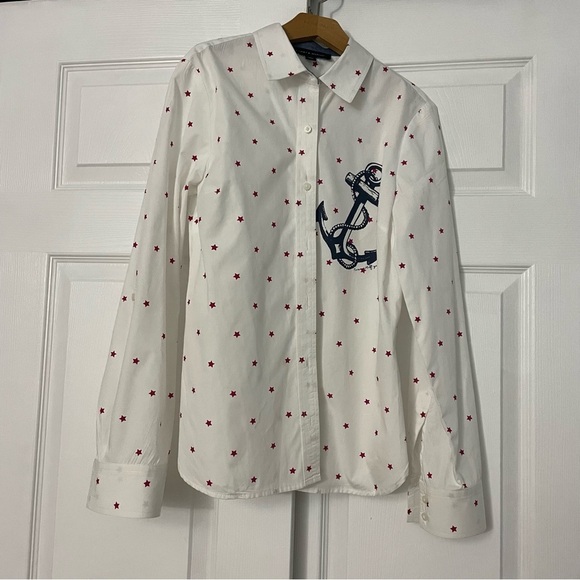 Tommy Hilfiger Tops - NWOT Tommy Hilfiger Beach Collar Button Up